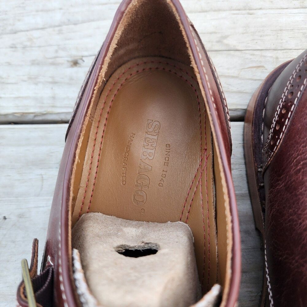 Sebago Men's Classic Brown Moc Loafer Sz 10.5 Buckle Strap Leather Used - Picture 11 of 16